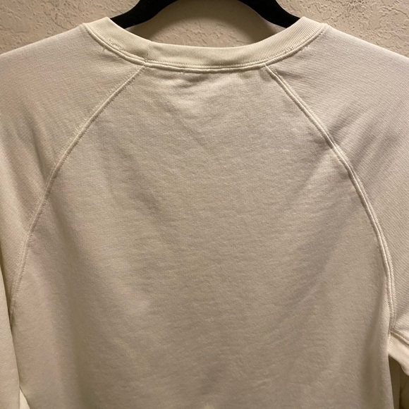 Frame Off White Slim Fit Crewneck Sweatshirt With Embroidered " F" Size Small - Picture 8 of 10